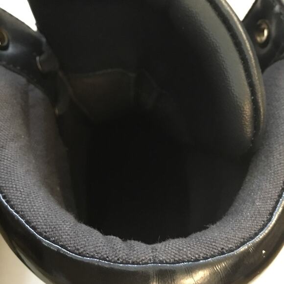 Armani Jeans Blue High-Top Wedge Sneakers - Picture 5 of 11